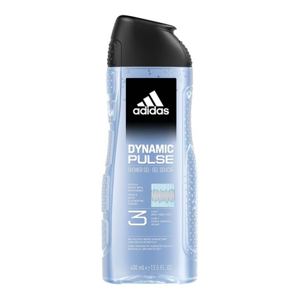 adidas - Adidas Dynamic Pulse Shower Gel 400ml - 3-in-1 Formula for Body, Face, and Hair