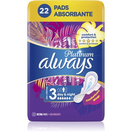 Always Platinum Super Extra (Size 3) Sanitary Pads with Wings 22