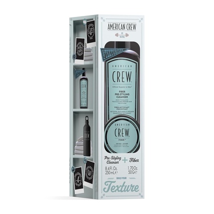 American Crew - American Crew Fiber Duo Set with Fiber Pre-Styling Cleanser 250ml