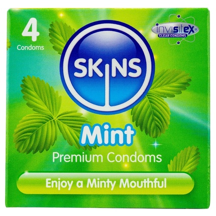 Skins Mint 4 Pack Condoms
