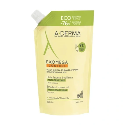 A-Derma Aderma Exomega Eco Bath And Shower Oil Refill 500ml