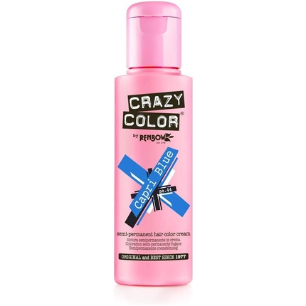Renbow - Crazy Colour Semi Permanent Hair Dyes 100ml Capri Blue