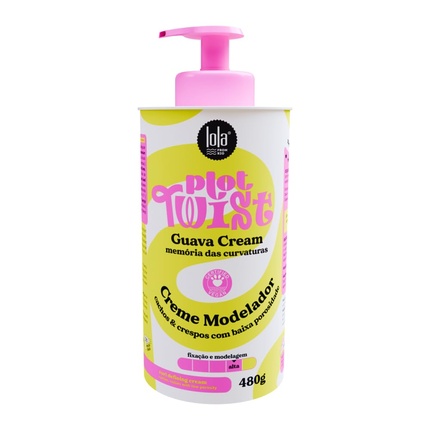 Lola - Lola Cosmetics Plot Twist Guava Cream Modeling Cream For Definition & Control With Guava Butter For Soft Shiny Hair Natural Ingredients Paraben & Silicone Free 480g