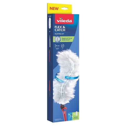 Vileda - Vileda Flex & Catch Duster Kit With Extension Refill
