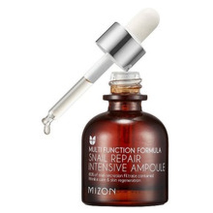 Mizon - Mizon Snail Repair Intensive Ampoule Rejuvenating Facial Serum With 80 Snail Secretion Filtrate 30 Ml