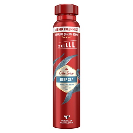 Old Spice Deep Sea Deodorant Spray for Men 250ml, Freshness 24/7 Daily Use,Long-Lasting Fragrance with Perfume Quality Protection, Odor Protection, 0% Aluminum Salt