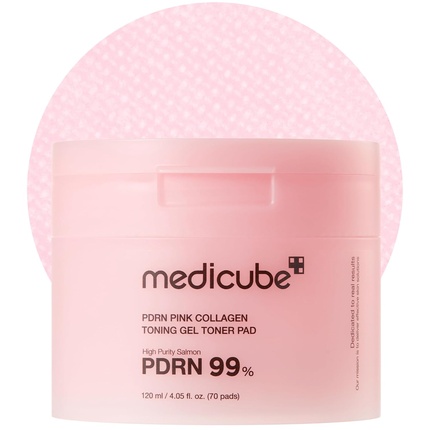 Medicube Salmon DNA PDRN Pink Collagen Jelly Pad Korean Gel Toner Pads product image