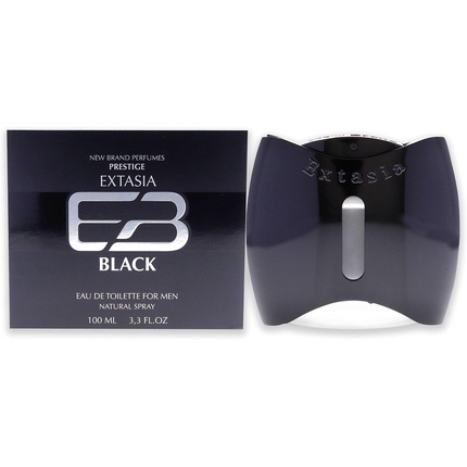 Extasia Black 3.4 Fl. Oz. Eau De Toilette Spray Men by nmebrndprfme