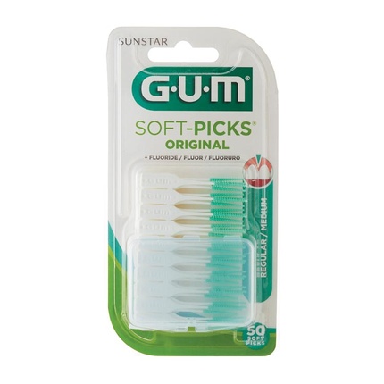 Gum Sunstar - Gum Soft Picks Original Medium Interdental Cleaners For Dental Hygiene