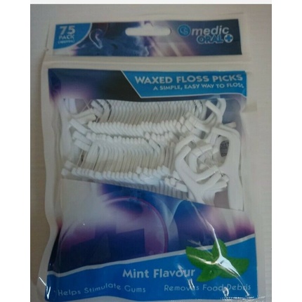 CS MEDIC WAXED FLOSS PICKS MINT FLAVOUR