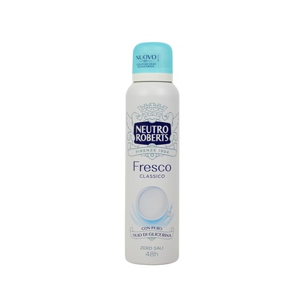 Neutro Roberts - Neutro Roberts Classic Fresh Deodorant Spray with Pure Glycerin Oil for Men and Women 150ml 48h Classic