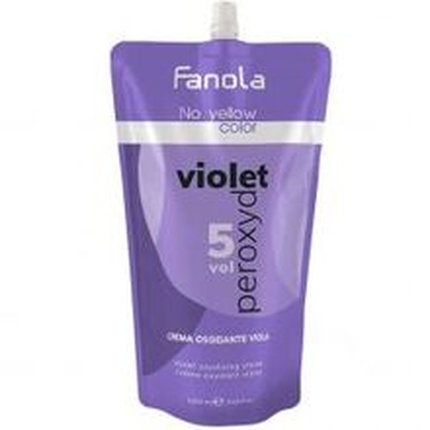 Fanola - Fanola No Yellow Color Violet Peroxide 15 5 Vol Developing Emulsion For Neutralizing Yellow Tones