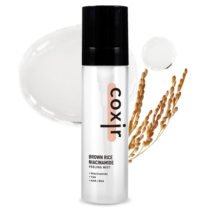 Coxir - Coxir Brown Rice Niacinamide Peeling Mist Toner with AHA and BHA