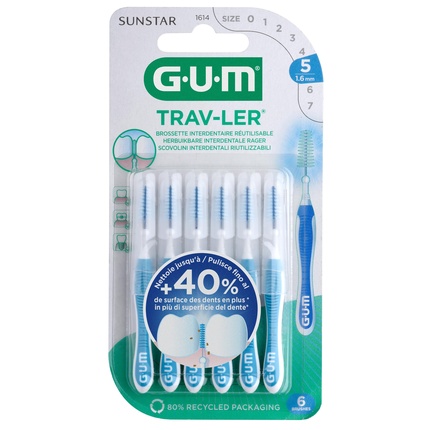 Sunstar - Gum Sunstar Gum Gum Interdental Brush 1314 Trip 08mm 6pcs