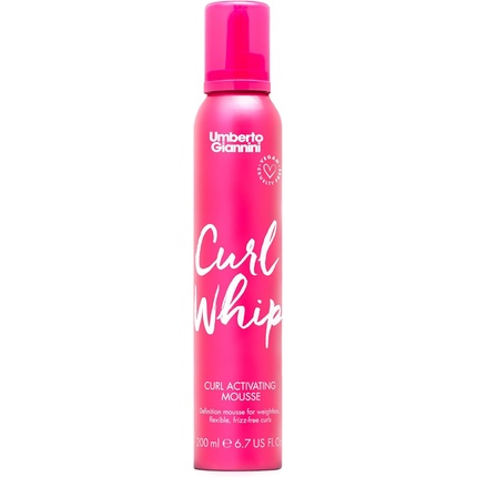 Umberto Giannini - Umberto Giannini Curl Whip Curl Activating Mousse Vegan and Cruelty Free Frizz Solution for Curly or Wavy Hair 200ml