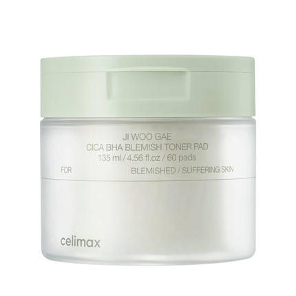 Celimax - Celimax Cica Bha Blemish Toner Pad 60 Pads