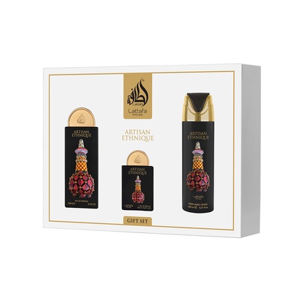 Lattafa - Lattafa Pride Artisan Ethnique Giftset Eau De Parfum 100ml + 20ml + Deodorant 200ml Unisex Fragnance
