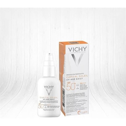 Vichy - Vichy Capital Soleil Uv-Age Daily Spf50+ Water Fluid Antiphotoaging Cream 40ml